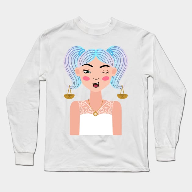 The Girl Sweetest Libra on Earth - Libra Long Sleeve T-Shirt by roykhensin